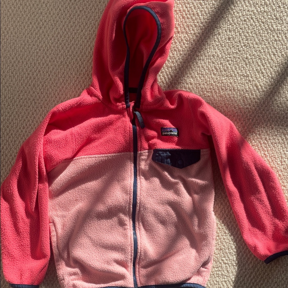 Patagonia Kids Pink and Coral Micro D Snap-T Jacket